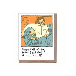 Best Dad of All Time Card By La Familia Green