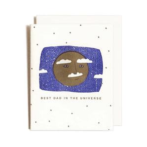 Best Dad Universe Card By Homework Letterpress