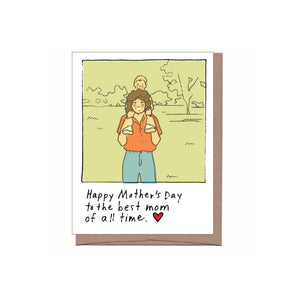 Best Mom of All Time Card By La Familia Green