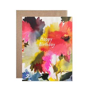 Birthday Dahlias Card By Hartland Cards