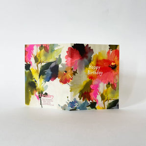 Birthday Dahlias Card By Hartland Cards