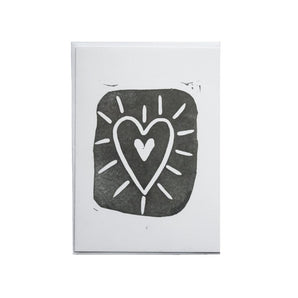 Block Print Heart Card By Boyshouts