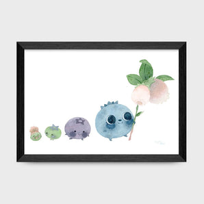 Blueberries 5x7 Print By Tegan Thomas Illustration