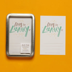 SALE - Bookplate Stickers Set (various designs)