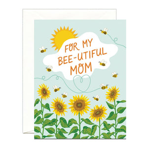 Bumble Bees and Sunflowers Mother’s Day Card By Yeppie Paper
