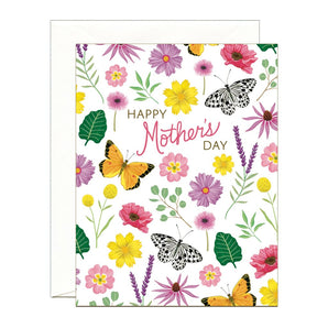 Butterflies & Flowers Mother’s Day Card By Yeppie Paper