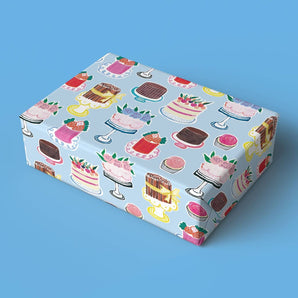 Cakes Gift Wrap Sheet By Paperole