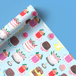 Cakes Gift Wrap Sheet By Paperole