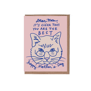 Cat Readers Mother’s Day Card By La Familia Green