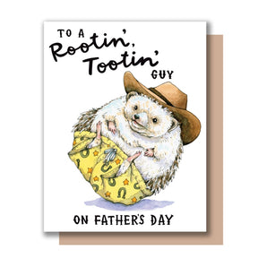 Cowboy Hedgehog Father’s Day Card By Paper Wilderness