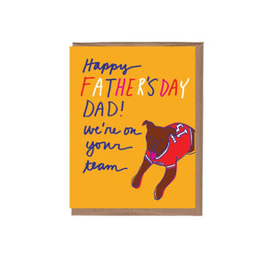 Dog Jersey Father’s Day Card By La Familia Green