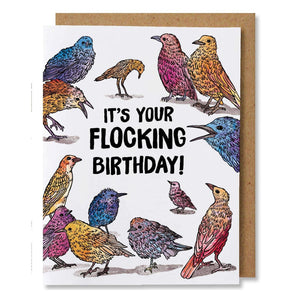 Flocking Birthday Card By NANU Studio