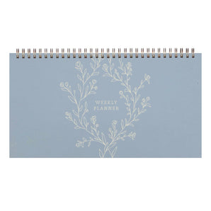 Floral Vines Weekly Planner - Sky Blue (Undated) By Ruff