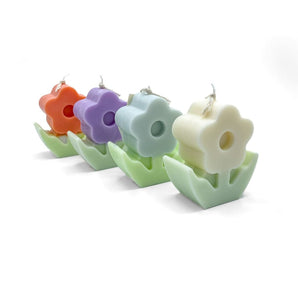 Flower Soy Wax Candle (various colours) By Bizarre Wicks