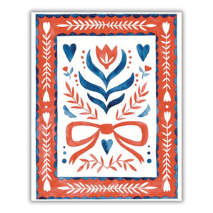 Folk & Flowers 8x10 Print By Lucky Sprout Studio