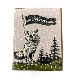 SALE - Fox Congratulations Card By ilikesara | art + goods