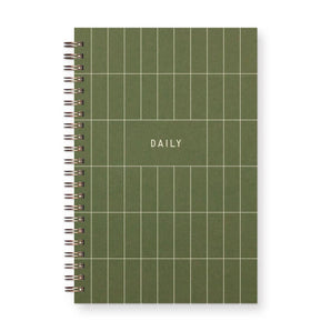 Daily Grid Planner Journal - Green (Undated) By Ruff House