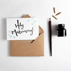 SALE - Holy Matrimony Card By Hunter Paper Co.