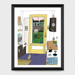 In the Kitchen 8.5x11 Print By Emma FitzGerald Art & Design