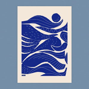 Into The Waves Tea Towel By Kautzi