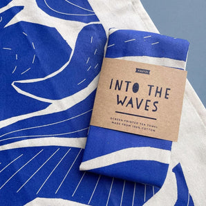 Into The Waves Tea Towel By Kautzi