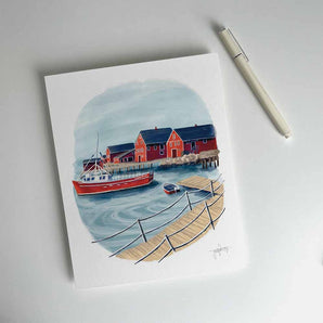 Lunenburg Marina 8x10 Print By Julep and Trubbs Studio