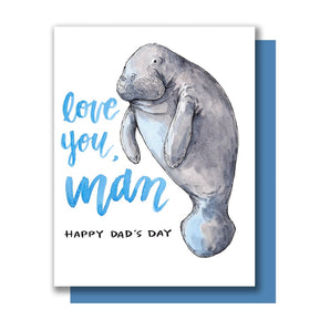 Manatee Father’s Day Card By Paper Wilderness