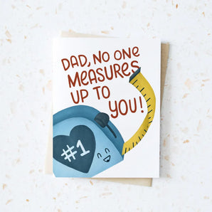 Measuring Tape Dad Card By Hop & Flop