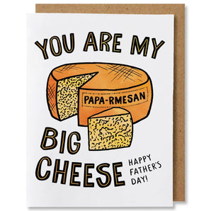 Papa-rmesan Cheese Dad Card By NANU Studio