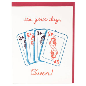 Queen Greeting Card By Smudge Ink