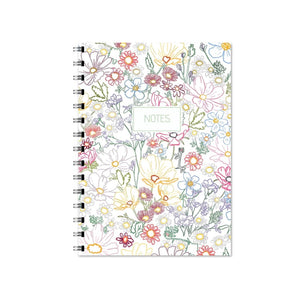 Rainbow Floral Notebook By Jaybee Design