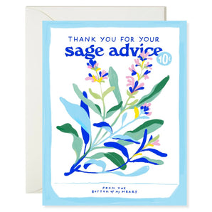 Sage Advice Thanks Card By Karen Schipper