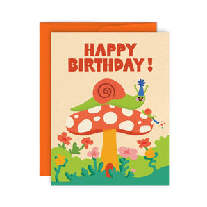 Snail Party Birthday Card By Paperole