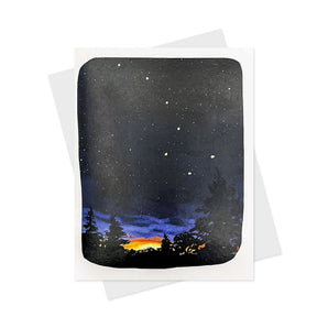 Sunset Night Card By Little Foible
