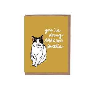 Sweetie Greeting Card By La Familia Green