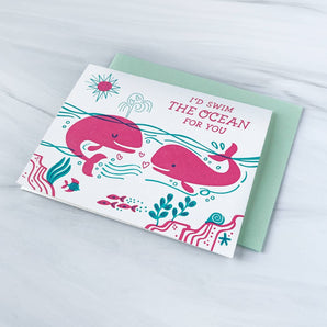 Swim The Ocean Card By Paper Parasol Press