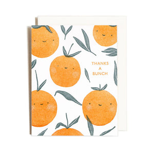 Thank You Oranges Card By Homework Letterpress