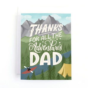 Thanks for the Adventures Dad Card By Pedaller Designs