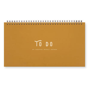 To Do Simple Weekly Planner - Saffron Yellow (Undated)