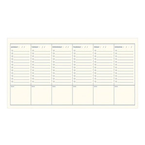 To Do Simple Weekly Planner - Saffron Yellow (Undated)