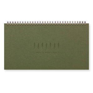 Treeline Weekly Planner - Moss Green (Undated) By Ruff