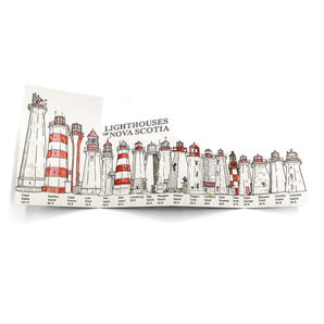 Tri-Fold Lighthouses Of Nova Scotia Card By Bard