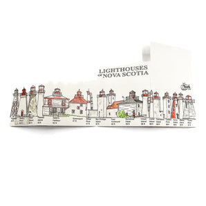 Tri-Fold Lighthouses Of Nova Scotia Card By Bard