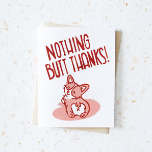 Corgi Dog Butt Thanks Card By Hop & Flop