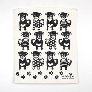 Dogs Swedish Dishcloth By Square Love