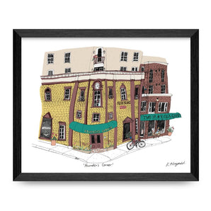 Founder’s Corner 8.5x11 Print By Emma FitzGerald Art &