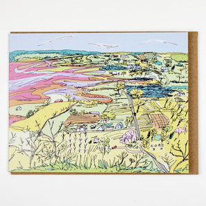 Look-Off Valley Card By Emma FitzGerald Art & Design