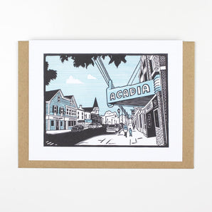 Main Street Wolfville Card By Deep Hollow Print