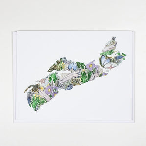 Nova Scotia Rose Shoreline Card By Sarah Duggan Creative