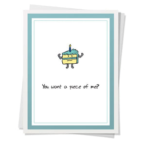 Piece of Me Cake Birthday Card By Design Corner